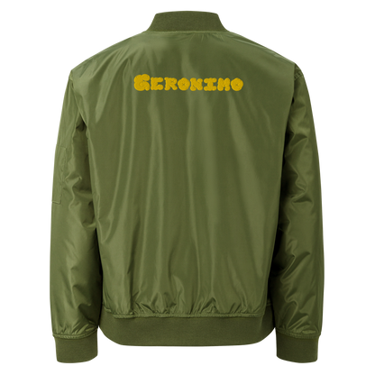 Golden FRNLiii recycled bomber jacket