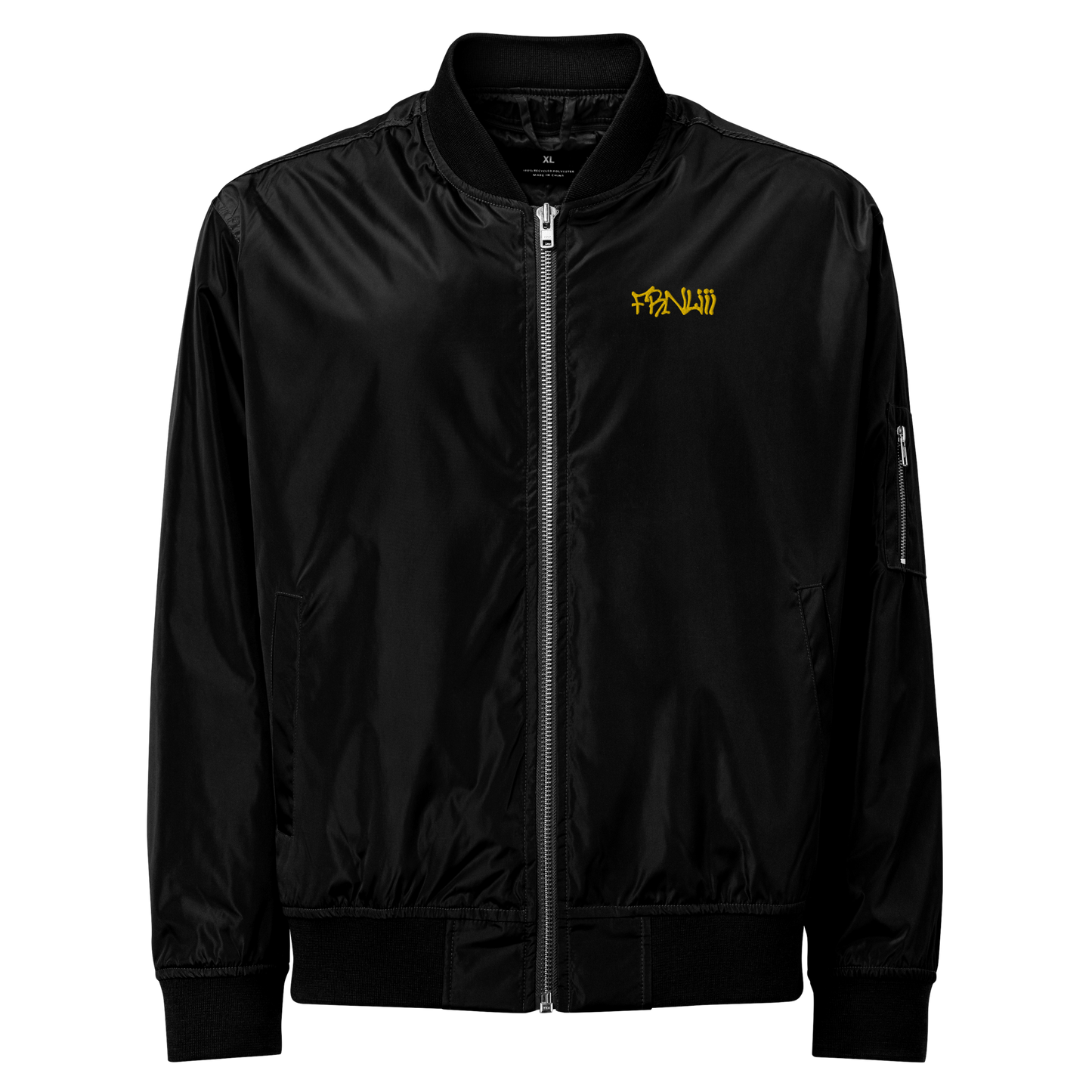 Golden FRNLiii recycled bomber jacket