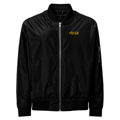 Golden FRNLiii recycled bomber jacket